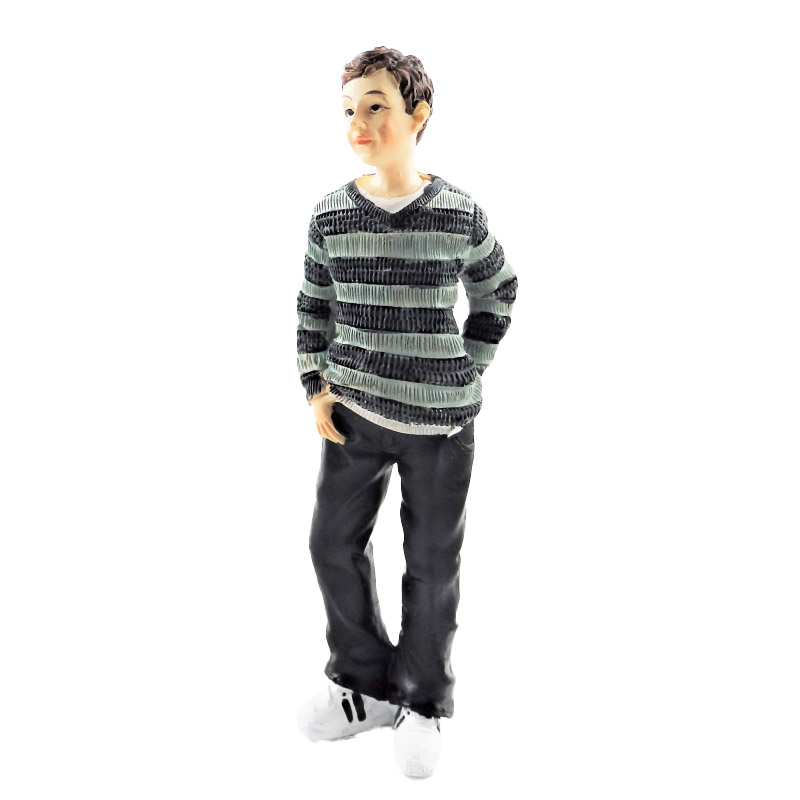 Dolls House People Modern Young Boy Teenager Resin Figure