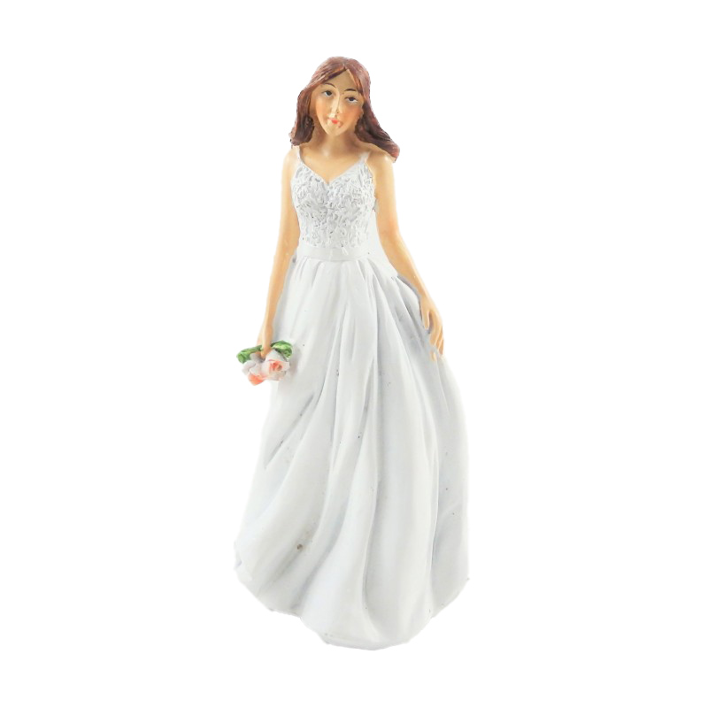 Dolls House Modern Bride Resin Woman Wedding Figure 1:12 People