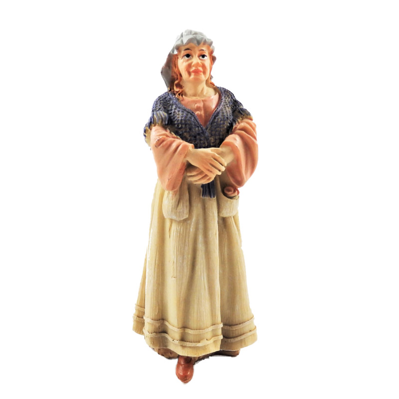 Dolls House People Peasant Woman in Shawl 1:12 Resin Figure