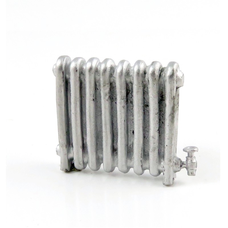 Dolls House 1930's Radiator Miniature 1:24 Scale Half Inch Metal Accessory