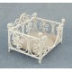 Dolls House Prince or Princess Dog Cat Bed Basket White Miniature Pet Accessory 