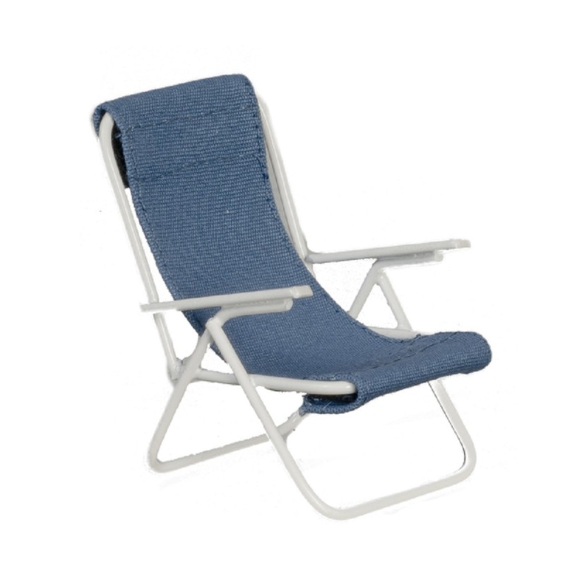 Dolls House Deck Chair Sun Lounger Miniature Garden Beach Accessory
