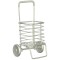 Dolls House 2 Wheel Shopping Trolley Silver Pull Cart Miniature Shop Accessory