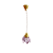 Dolls House Hanging Purple Lily Ceiling Light Miniature 12V Electric Lighting