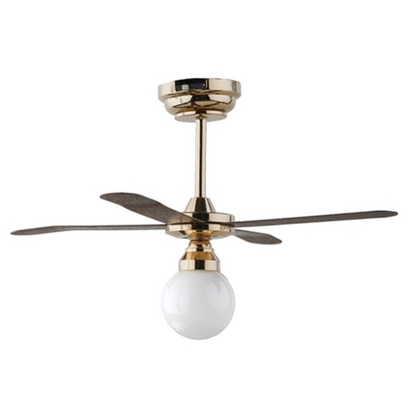 Dolls House Globe Ceiling Fan Light Miniature 1:12 Electric Lighting