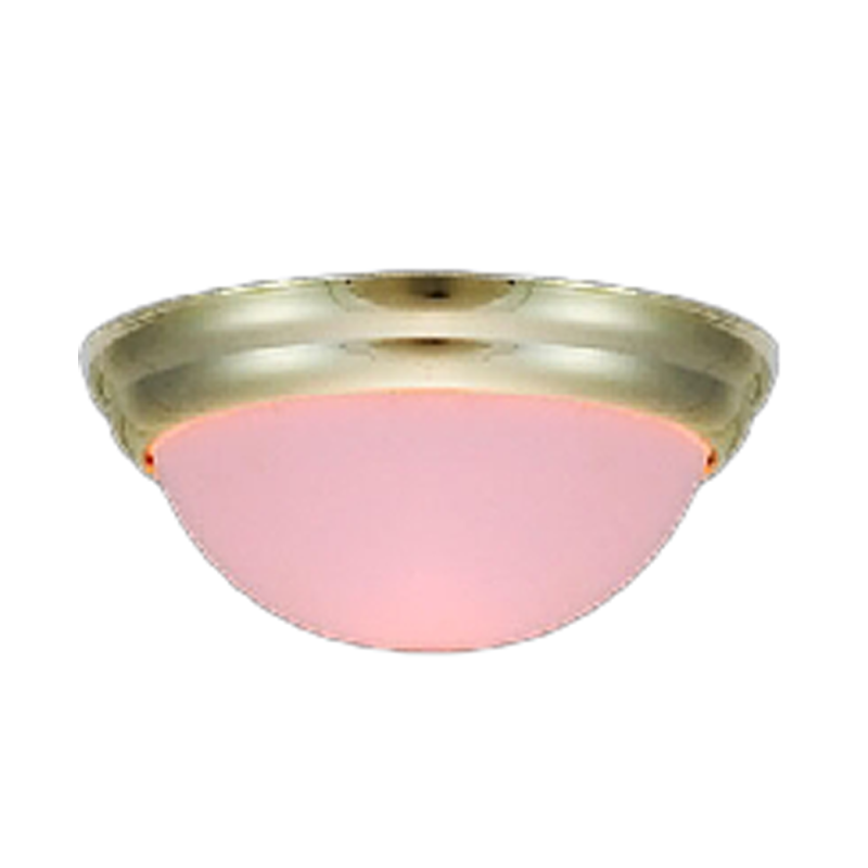 Dolls House Modern Round Gold Flush Ceiling Light 12V Lamp Miniature Electric