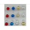 Dolls House 12 Coloured Baubles Miniature Christmas Tree Ornaments Decorations