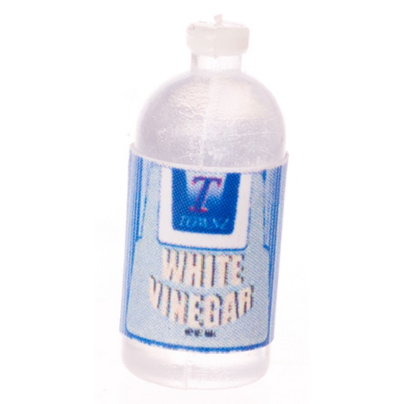 Dolls House White Vinegar Bottle Large Miniature Grocery Shop Kitchen Accessory