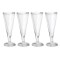 Dolls House Set of 4 Empty Pilsner Lager Glasses Miniature Dining Room Accessory