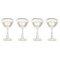 Dolls House 4 Empty Martini Glasses Miniature 1:12 Scale Pub Bar Accessory