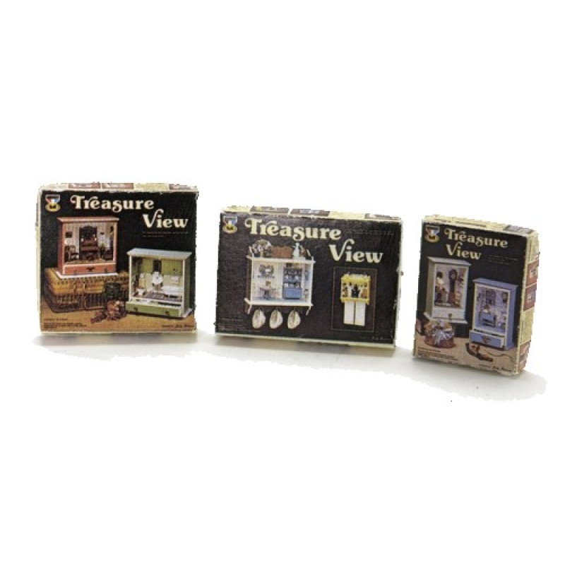 Dolls House Treasure View 3 Box Kit Miniature Dollhouse Shop Store Accessory