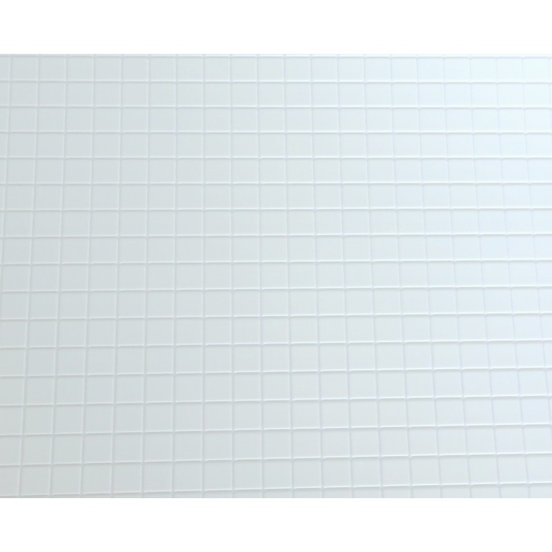 Dolls House Miniature 1:12 Scale Kitchen Bathroom Flooring White Tile Sheet