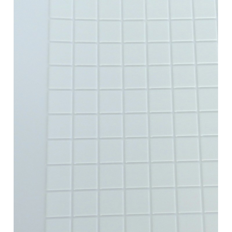 Dolls House Miniature 1:12 Scale Kitchen Bathroom Flooring White Tile Sheet