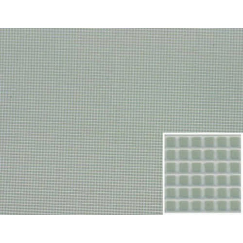 Dolls House Blue Tile 1/8" Squares Moulded Plastic Flooring Sheet 1:12 Scale