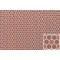 Dolls House Dark Terracotta Hex Tile Moulded Plastic Flooring Sheet 1:12 Scale