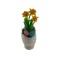 Dolls House Daffodils in White Egg Shape Vase Miniature Flowers Decor Accessory