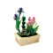 Dolls House Spring Flowers in Planter Pink White Tulips & Iris Garden Accessory