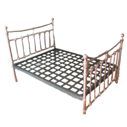Dolls House Metal Victorian Double Bedstead Kit Miniature 1:12 Can Be Painted