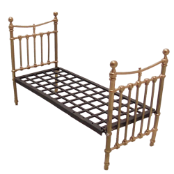 Dolls House Metal Victorian Single Bedstead Kit Miniature 1:12 Can Be Painted