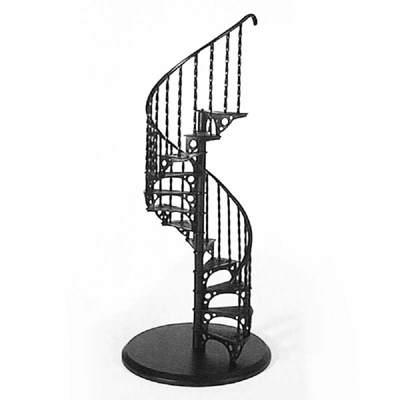 Dolls House Spiral Staircase Kit Metal 1:12 Scale Miniature Stair Case Stairs