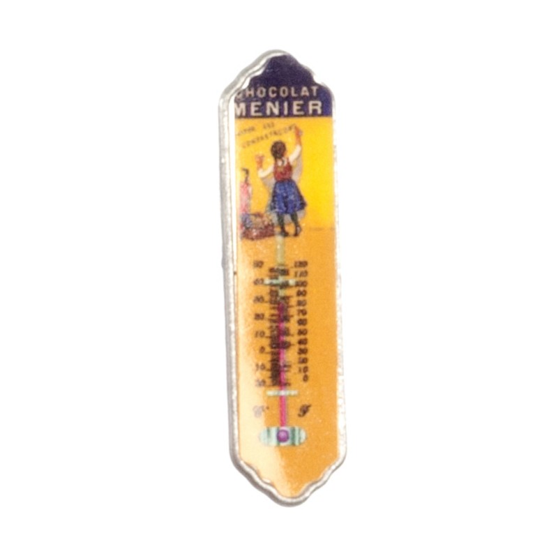 Dolls House French Chocolat Menier Thermometer Miniature Accessory 