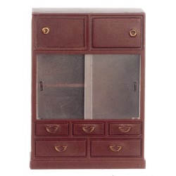 Dolls House 1:24 Scale Miniature Furniture Dresser Cabinet Magnetic