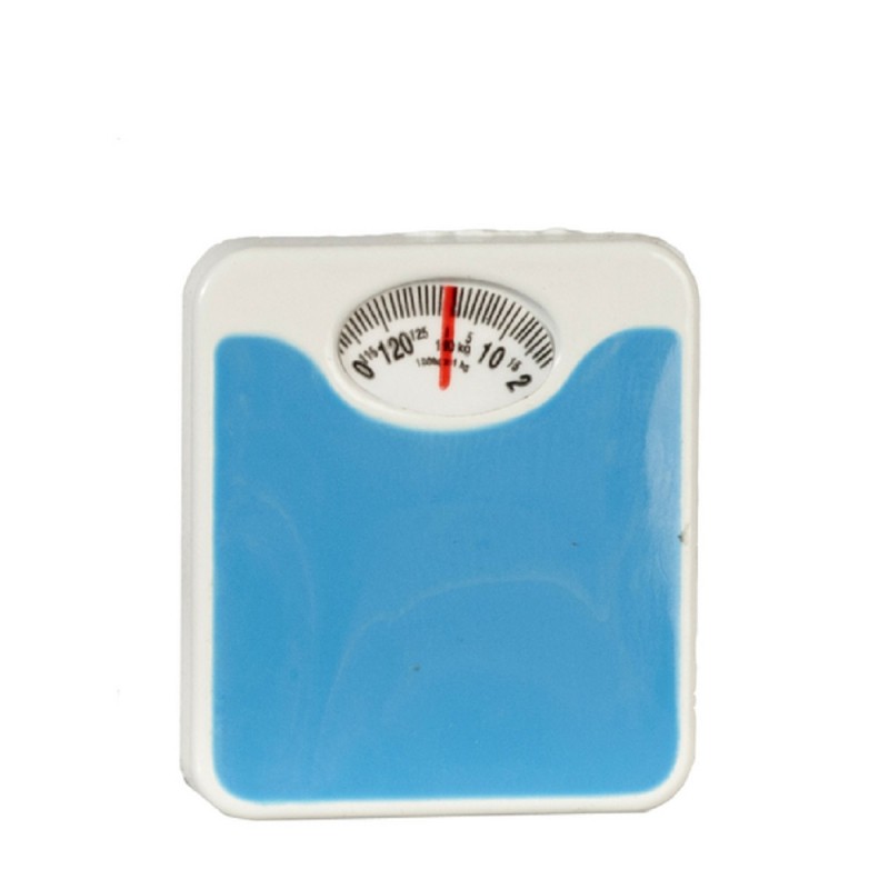 Dolls House Blue Weighing Scales Miniature 1:12 Scale Bathroom Accessory 