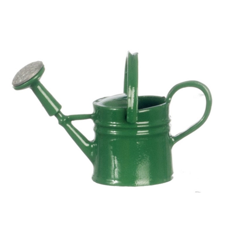 Dolls House Green Watering Can Metal Miniature 1:12 Scale Garden Accessory