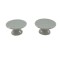 Dolls House 2 Light Grey Cake Stands Miniature Dining Kitchen Cafe Accessory