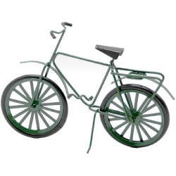 Dolls House Dark Green Adult Bicycle Bike Miniature Garden Accessory 1:12 Scale
