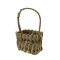Dolls House Wicker Woven Rectangular Basket Miniature Shop Garden Accessory