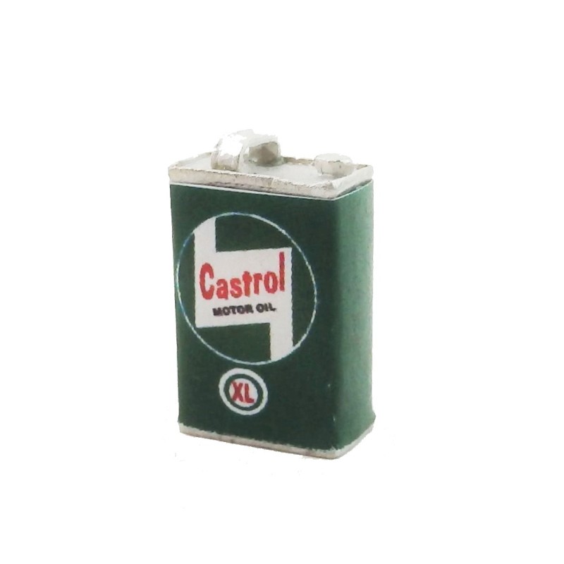 Dolls House Castrol Motor Oil Can Miniature Garage Car Accessory