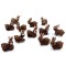 Dolls House Pets Set of 12 Bunny Rabbits Miniature 1:12 Garden Accessory