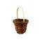 Dolls House Large Wicker Shopping Basket Woven Miniature Accessory