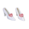 Dolls House White and Pink Glitter Shoes Miniature Bedroom Clothing Accessory