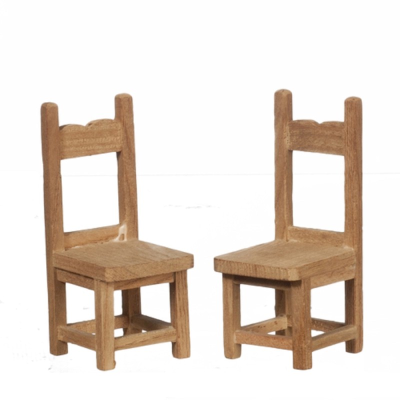 Dolls House 2 Side Chair Unfinished Bare Wood Miniature Dining Room Furniture B Dolls House 2 Side Chair Unfinished Bare Wood Miniature Dining Room Furniture B