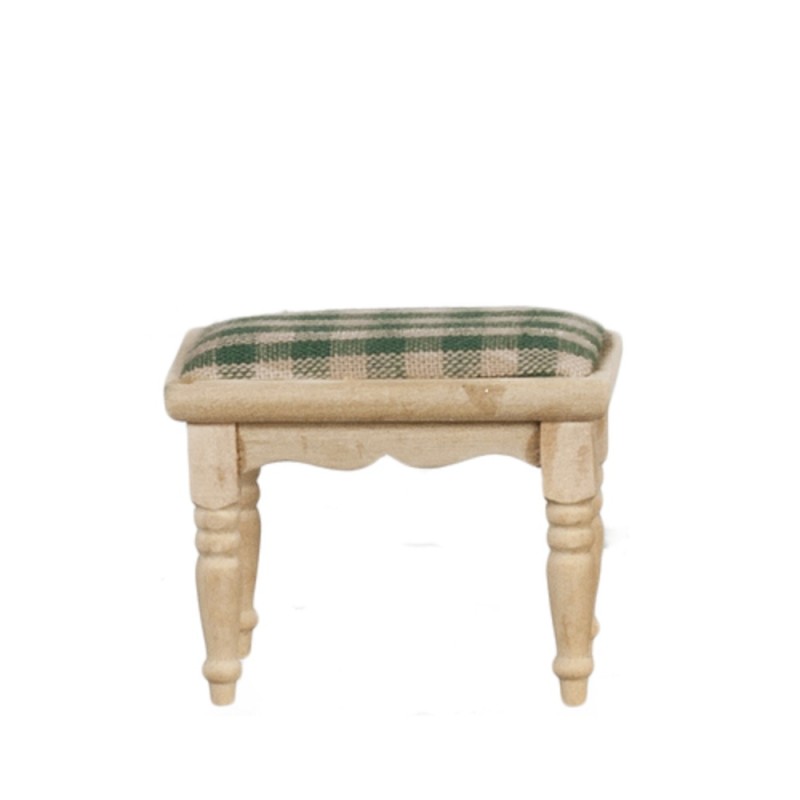 Dolls House Footstool Stool Unfinished Bare Wood Miniature Furniture