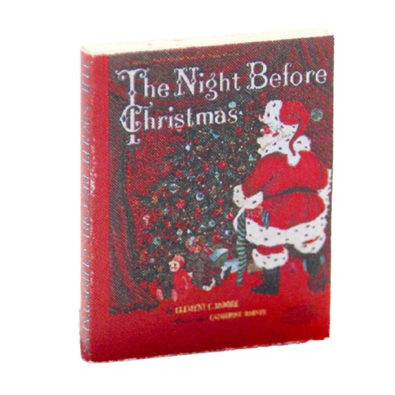 Dolls House The Night Before Christmas Book Miniature Nursery Bedroom Accessory