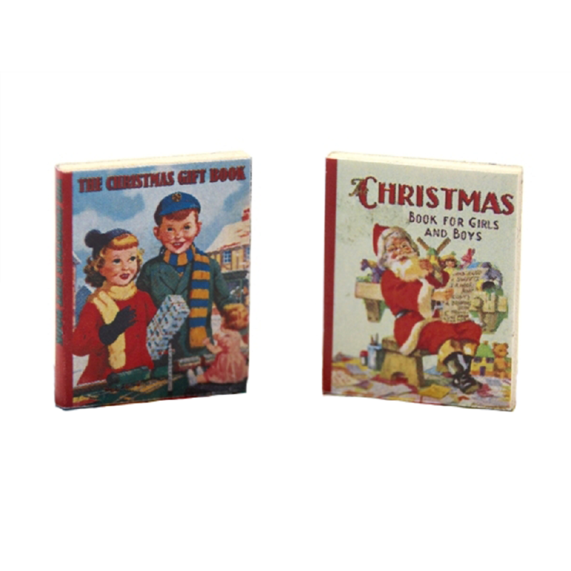 Dolls House Christmas Book For Girls and Boys Miniature Nursery Books Accessory
