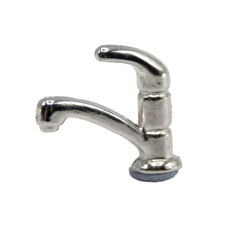 Dolls House Silver Mixer Tap Modern Faucet Miniature Bathroom Kitchen Accessory