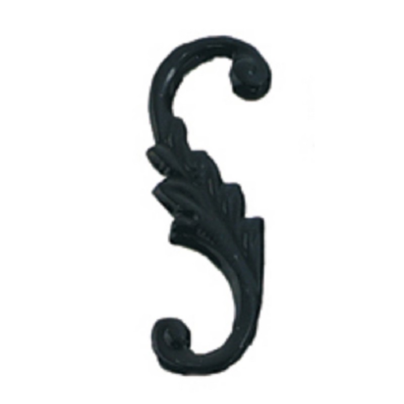 Dolls House Fancy Black S Hooks Miniature Hardware Pack of 4