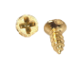 Dolls House 20 Small Brass Screws Miniature Hardware 