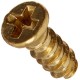 Dolls House 20 Small Brass Screws Miniature Hardware 