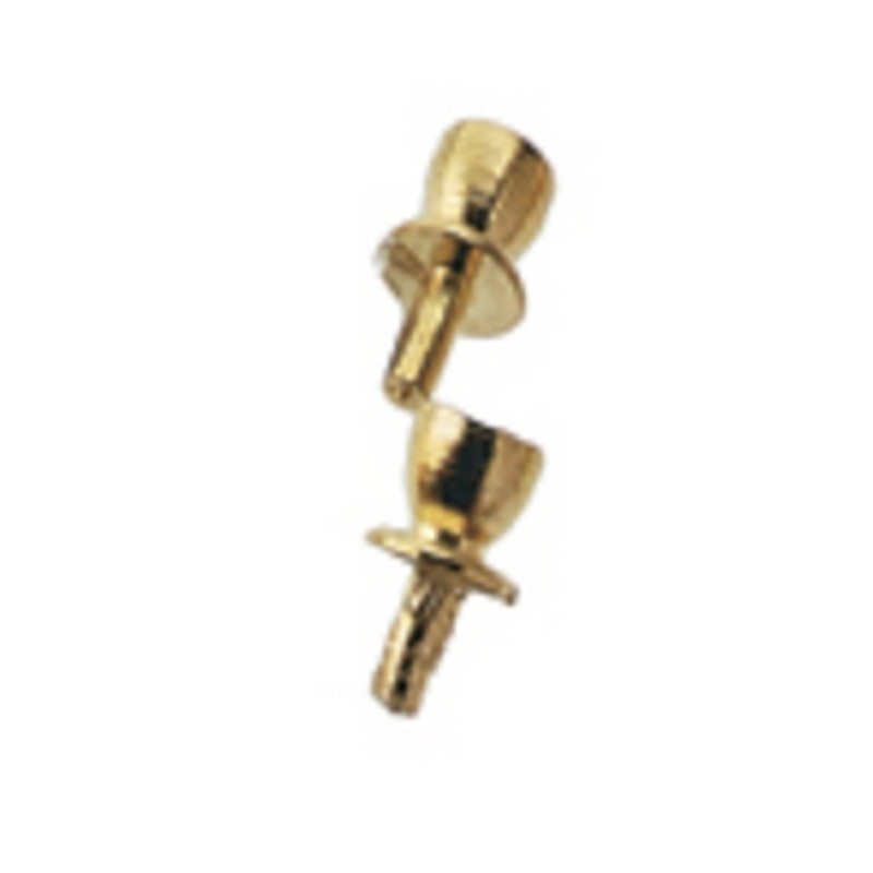 Dolls House Miniature Hardware Furniture Fittings 6 Brass Drawer Pulls Handles