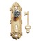 Dolls House 2 Crystal Opryland Handles Knobs with Keys Miniature Door Furniture 