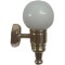 Dolls House Wall Light Sconce White Globe Shade Miniature 12V Electric Lighting