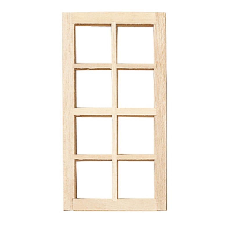 Dolls House Standard 8 Pane Window Builders DIY Spare Parts 1:12 Scale Wooden