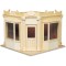 Dolls House Corner Shop Room Box Bay Windows Unfinished Flat Pack Kit 1:12 Scale
