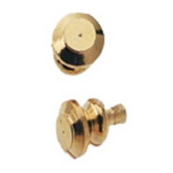 Dolls House 12 Round Brass Door Knobs 1:24 Half Inch Scale Builders DIY Fittings