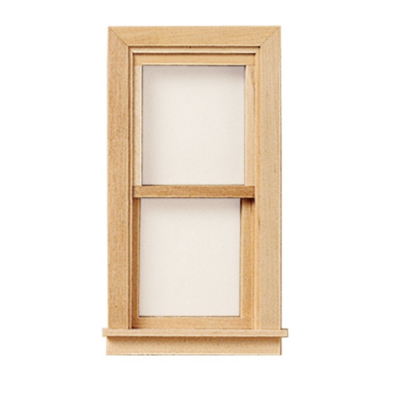 Dolls House 2 Pane Traditional Glazed Window 1:24 Half Scale